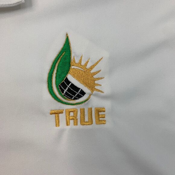 Nike Golf Shirt Mens M Medium White Dri FIT Micro Pique 2.0 Polo Short Sleeve - Picture 4 of 13